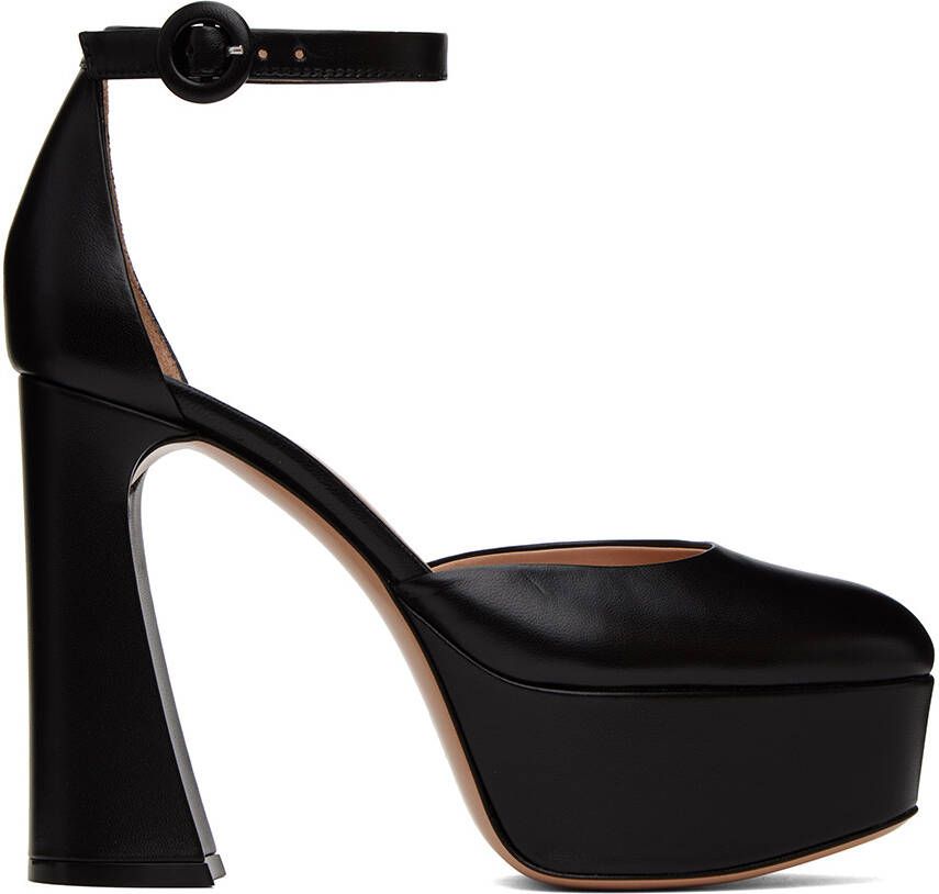 Gianvito Rossi Black Holly D'Orsay Heels - Picture 5