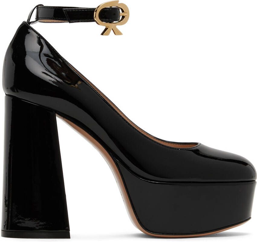 Gianvito Rossi Black Manila Heels - Picture 5
