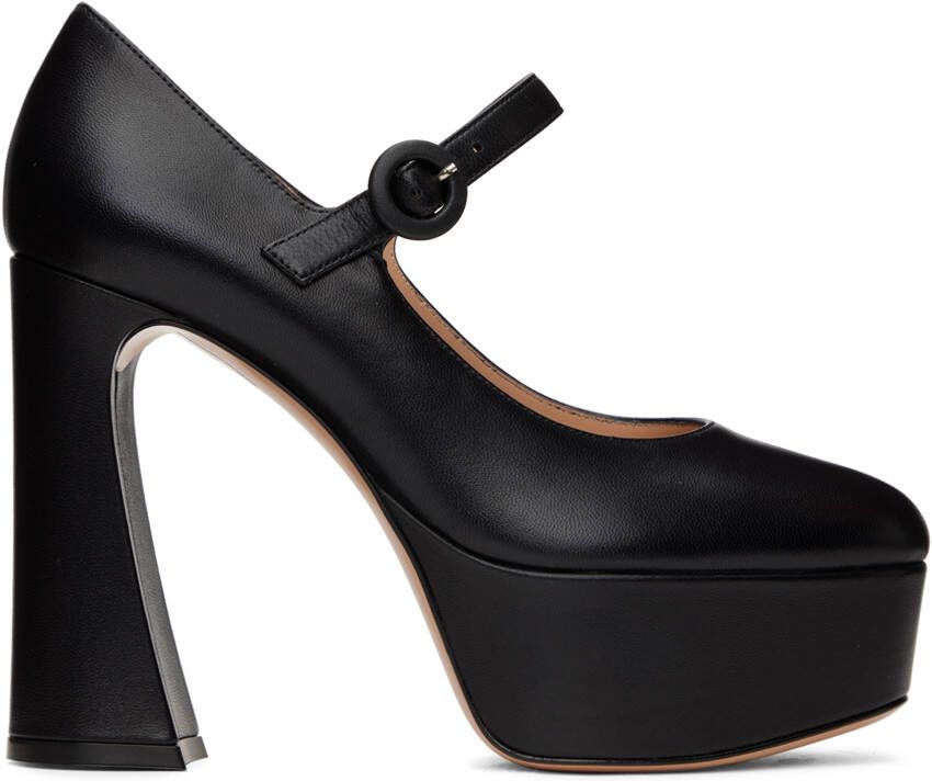 Gianvito Rossi Black Mary Jane Heels - Picture 5