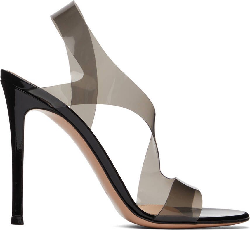 Gianvito Rossi Black Metropolis 105 Heeled Sandals - Picture 16