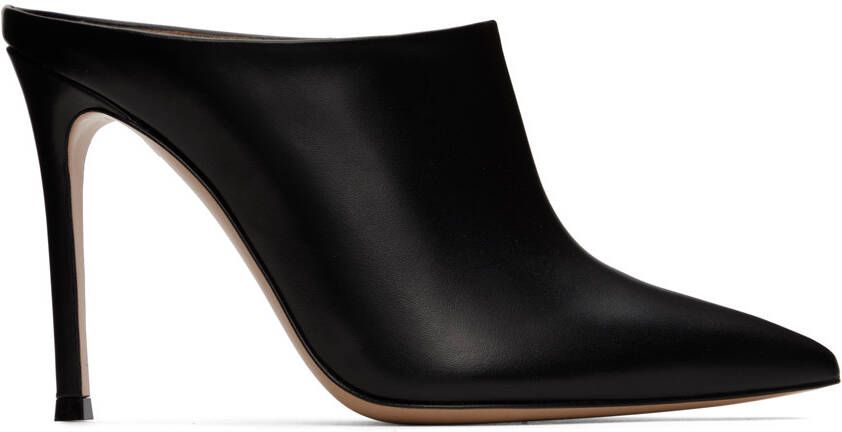 Gianvito Rossi Black Nova Heeled 105 Heels - Picture 5