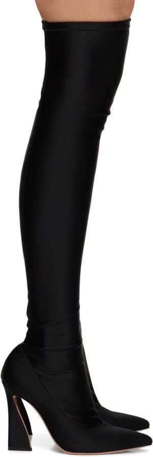 Gianvito Rossi Black Vertigo Tall Boots - Picture 5