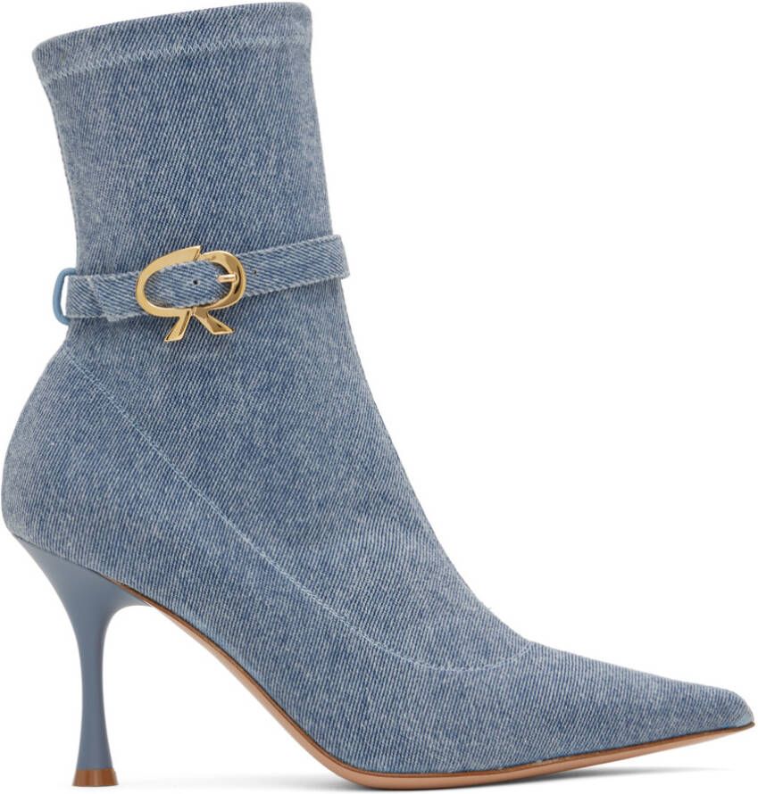 Gianvito Rossi Blue Ascent Boots