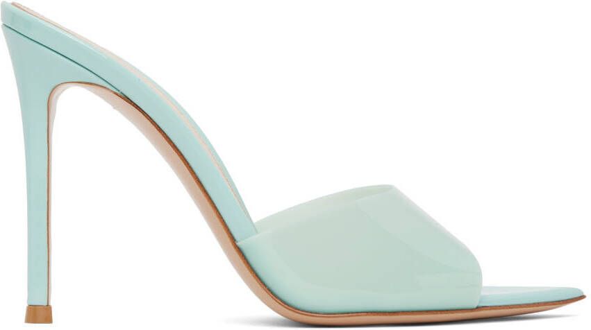 Gianvito Rossi Blue Elle 105 Heeled Sandals - Picture 5