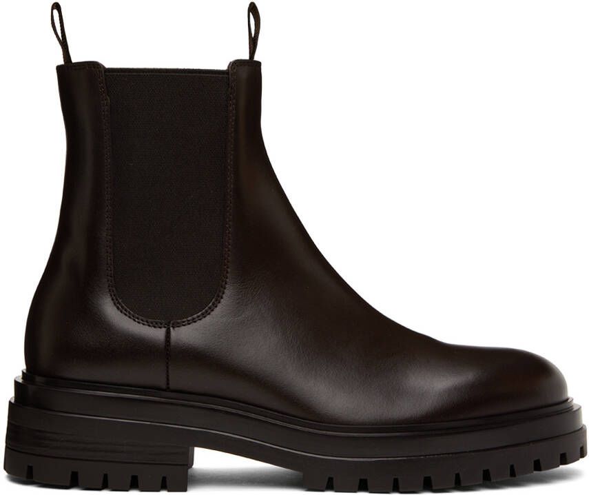 Gianvito Rossi Brown Chester Chelsea Boots - Picture 5