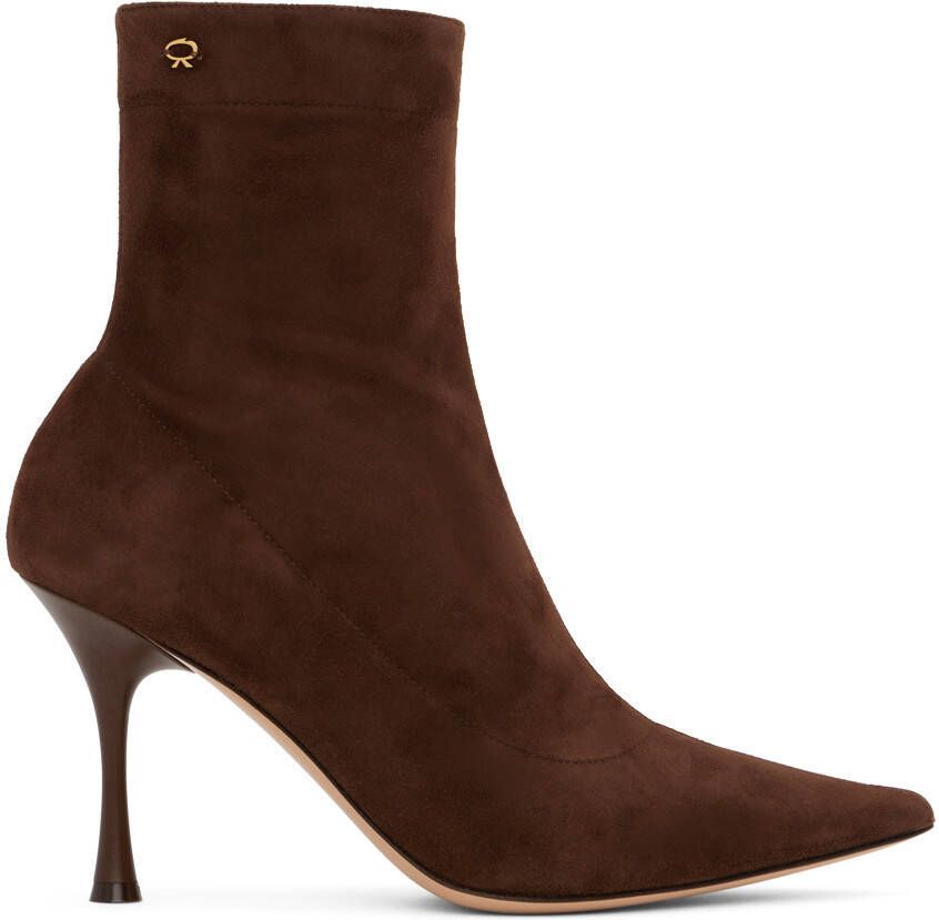 Gianvito Rossi Brown Dunn Boots - Picture 4