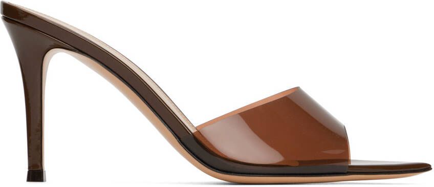 Gianvito Rossi Brown Elle 85 Heeled Sandals