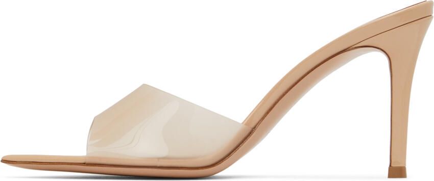 Gianvito Rossi Beige Elle 85 Heels - Picture 3