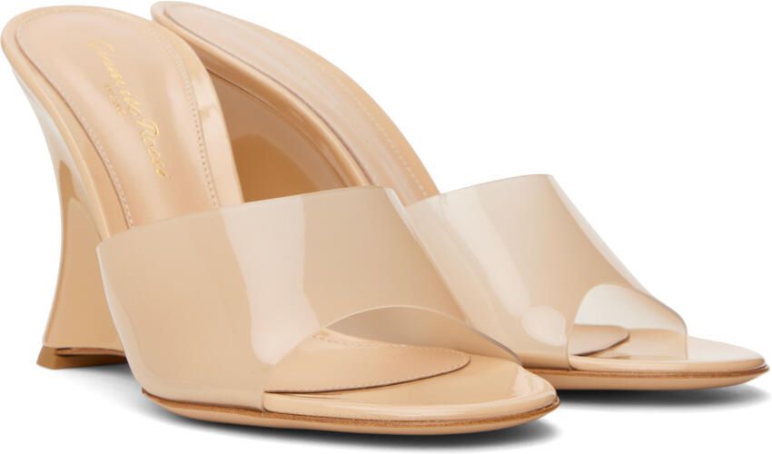 Gianvito Rossi Beige Futura Mules