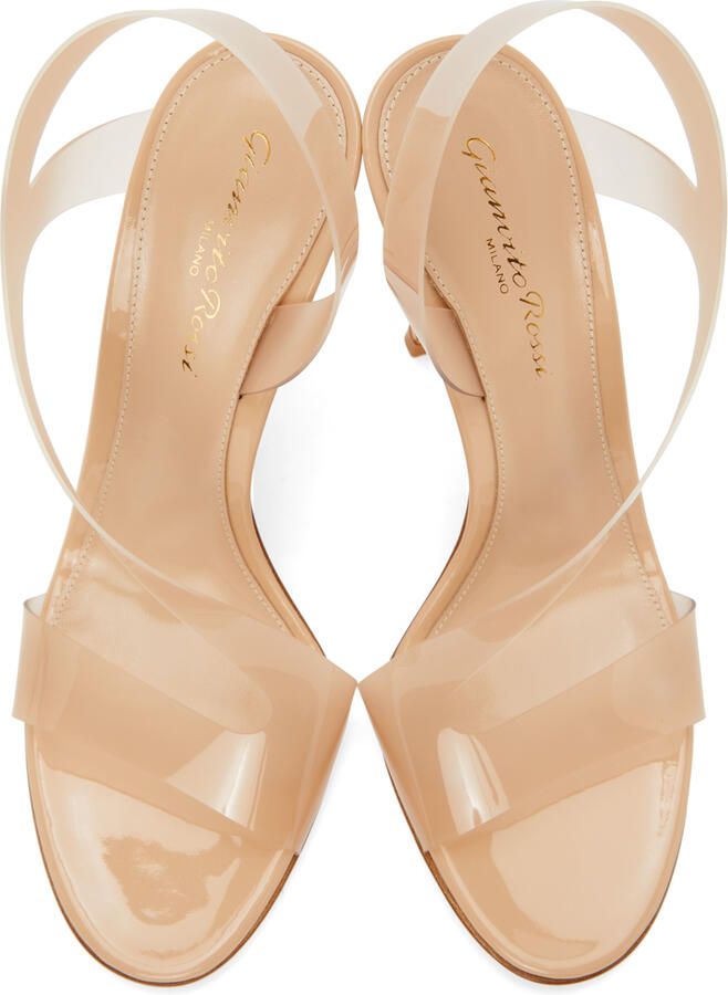 Gianvito Rossi Beige Metropolis 105 Heeled Sandals - Picture 6