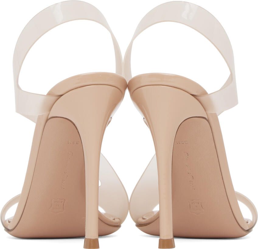 Gianvito Rossi Beige Metropolis 105 Heeled Sandals - Picture 10