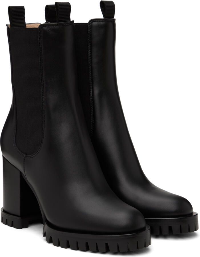 Gianvito Rossi Black Chester 70 Chelsea Boots - Picture 3