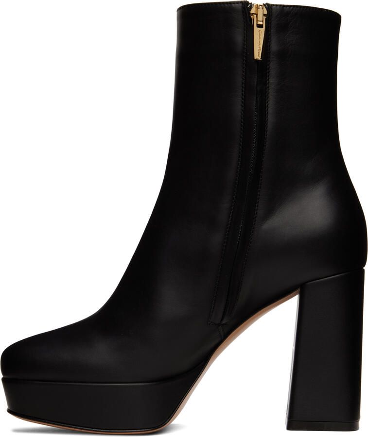 Gianvito Rossi Black Daisen Boots