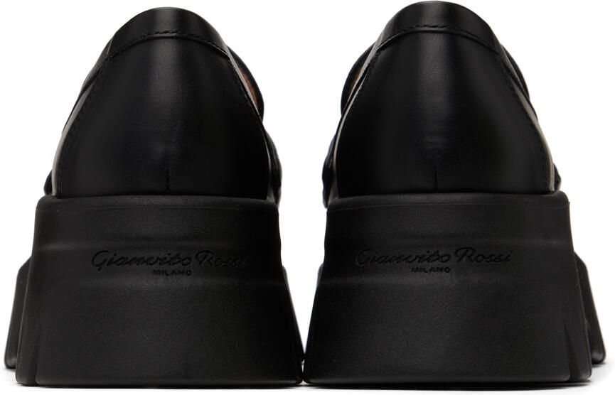 Gianvito Rossi Black Farren Loafers