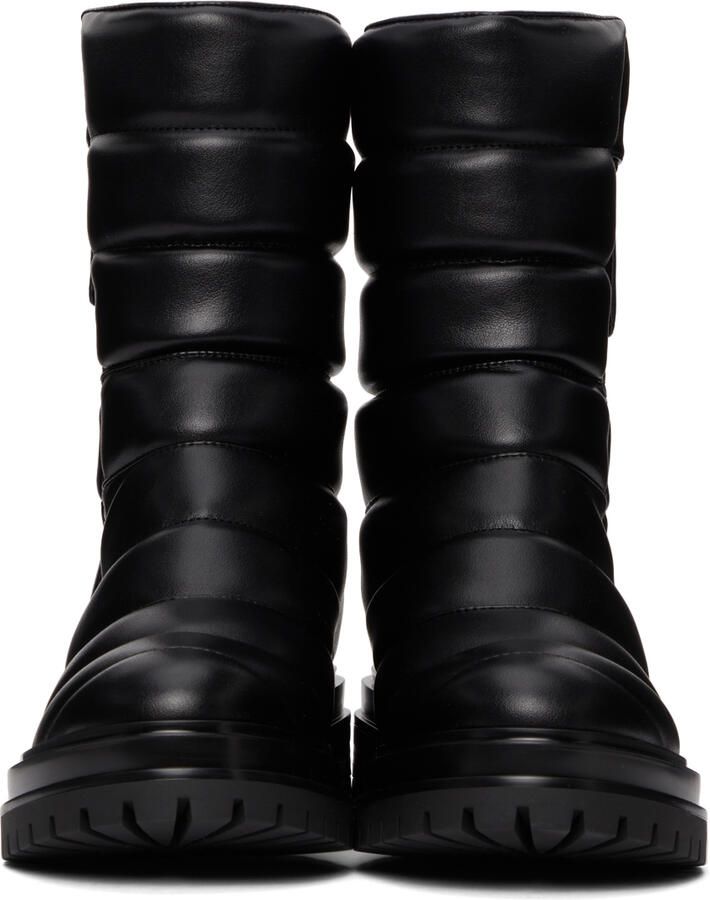 Gianvito Rossi Black Faux-Leather Eiko Boots - Picture 2