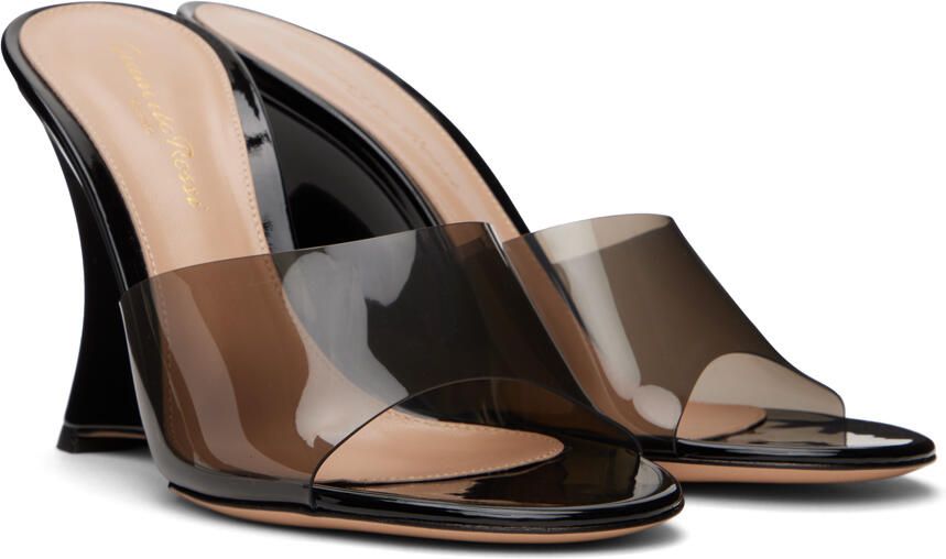 Gianvito Rossi Black Elle 95 Heeled Sandals - Picture 3