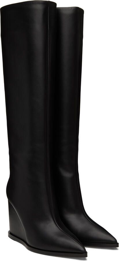 Gianvito Rossi Black Hamnes Tall Boots - Picture 3