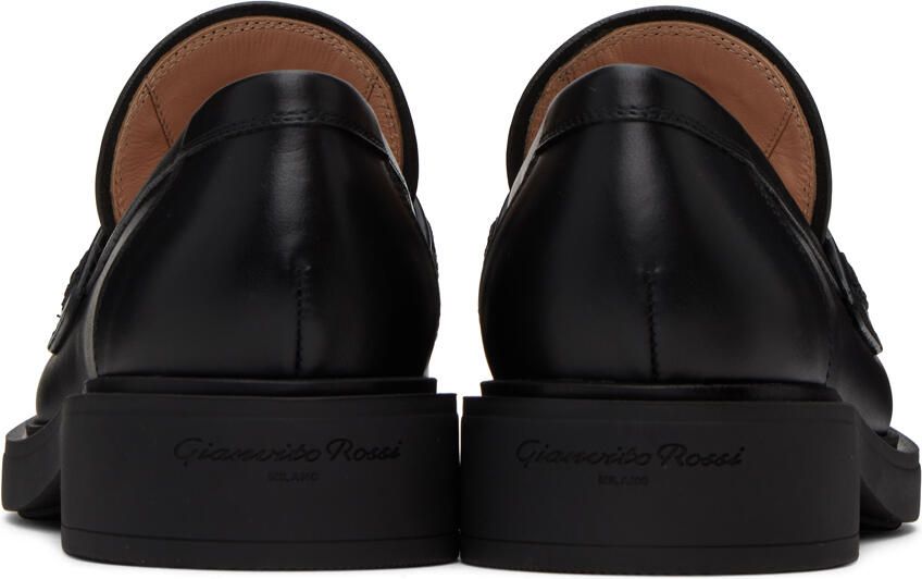 Gianvito Rossi Black Harris Loafers
