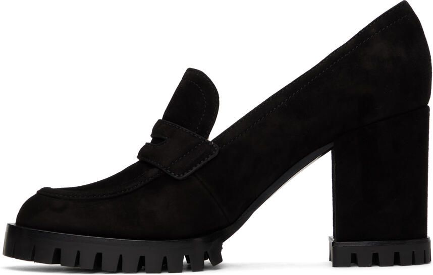 Gianvito Rossi Black Leather Heels - Picture 3