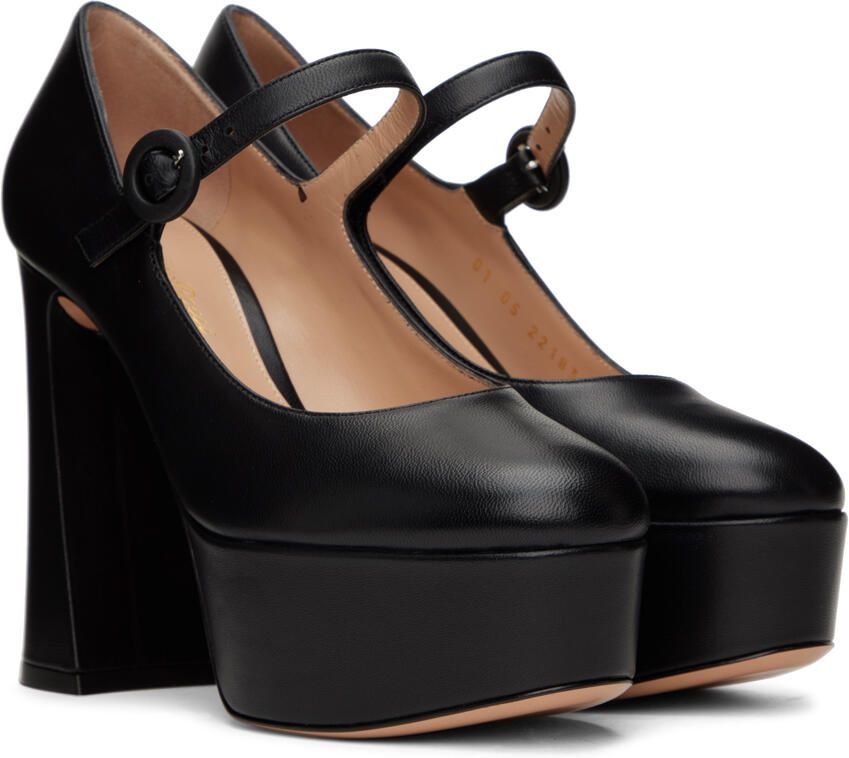 Gianvito Rossi Black Mary Jane Heels