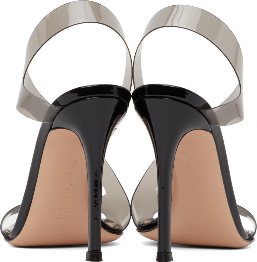 Gianvito Rossi Black Metropolis 105 Heeled Sandals