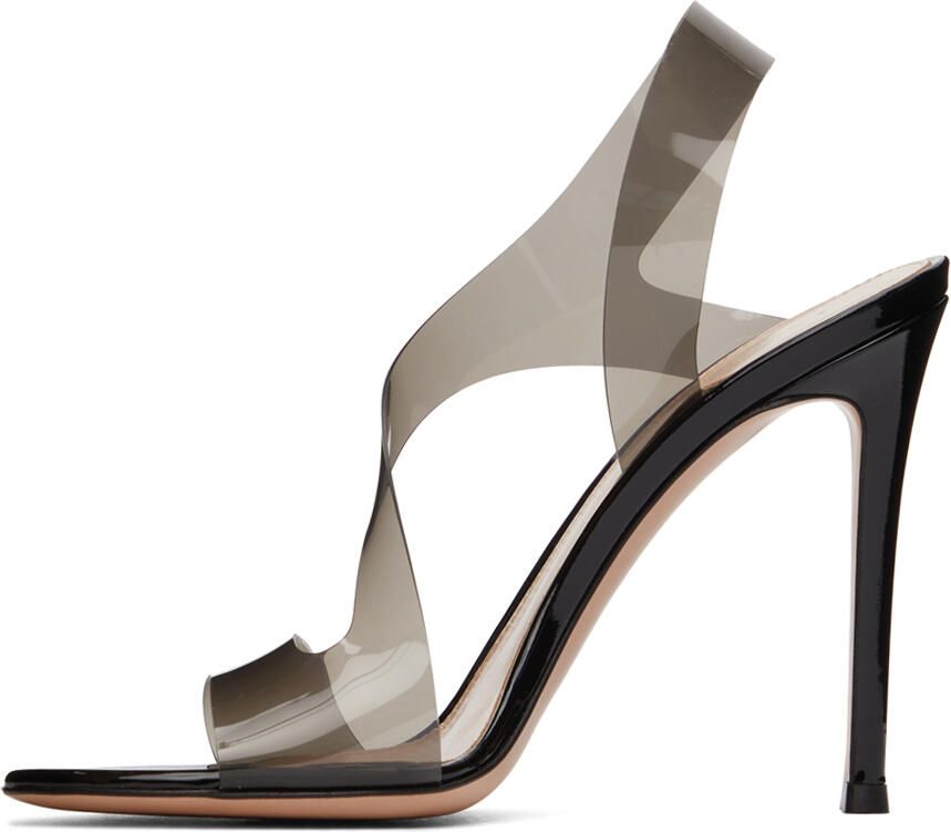 Gianvito Rossi Black Metropolis 105 Heeled Sandals - Picture 5