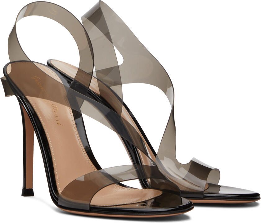 Gianvito Rossi Black Metropolis 105 Heeled Sandals - Picture 9