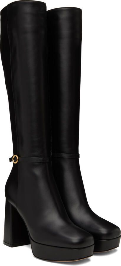Gianvito Rossi Black Moreau Tall Boots - Picture 2