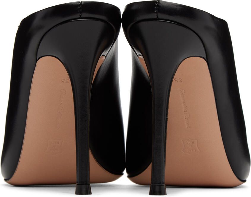 Gianvito Rossi Black Nova Mules