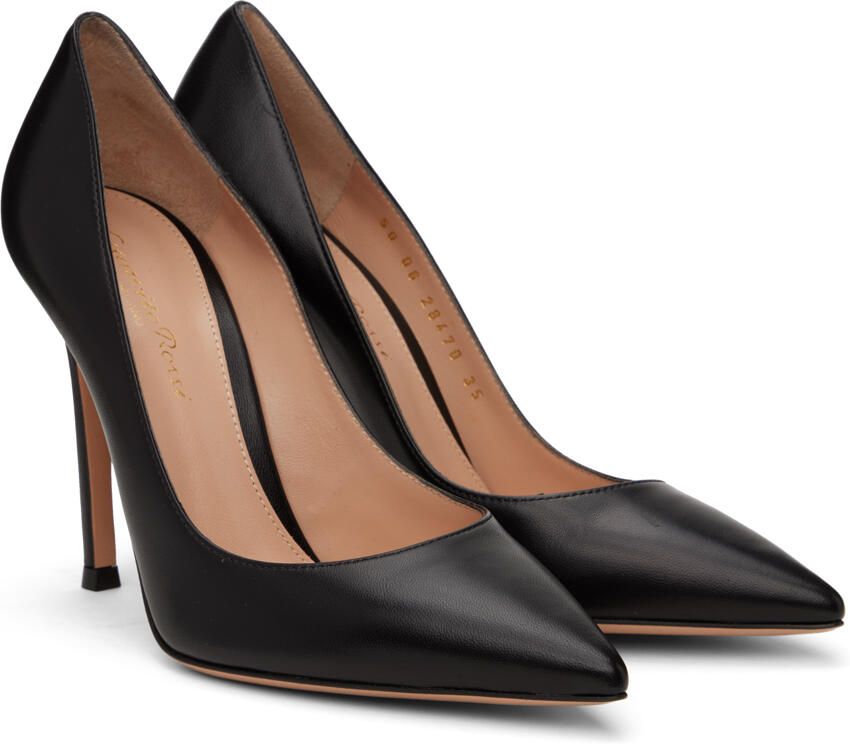 Gianvito Rossi Black Pointed Heels - Picture 2