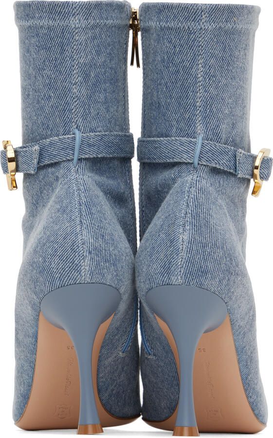 Gianvito Rossi Blue Ascent Boots - Picture 5
