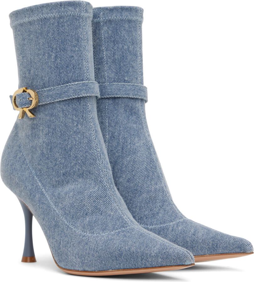 Gianvito Rossi Blue Ascent Boots - Picture 3