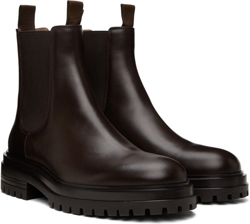 Gianvito Rossi Brown Chester Chelsea Boots - Picture 2