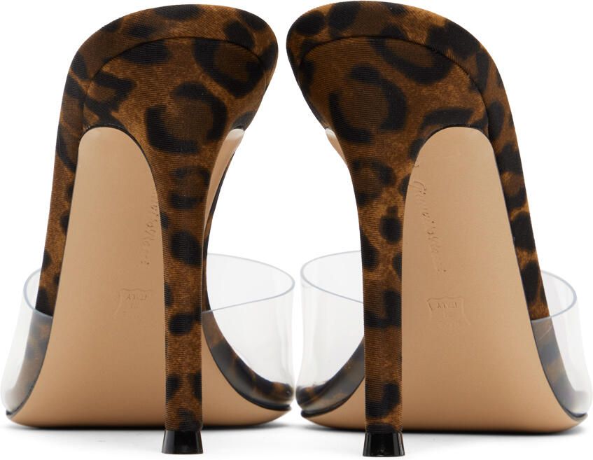 Gianvito Rossi Brown Elle 85 Mules