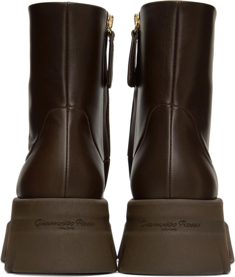 Gianvito Rossi Brown Montey Boots