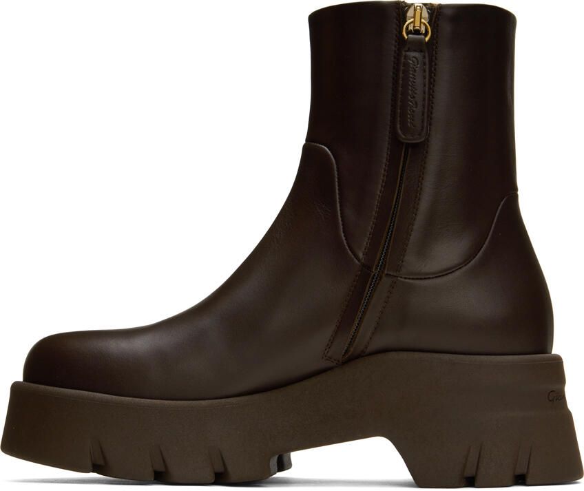 Gianvito Rossi Brown Montey Boots - Picture 3