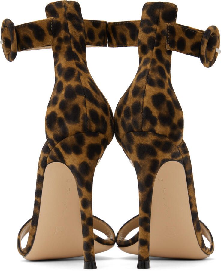 Gianvito Rossi Brown Portofino Heeled Sandals - Picture 5