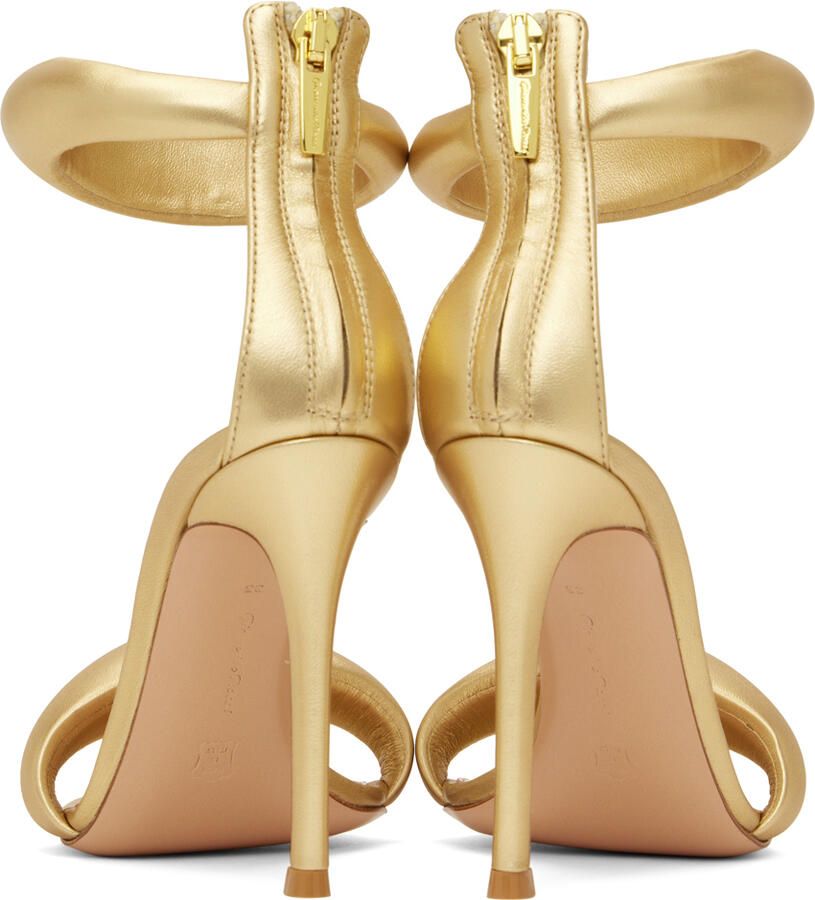 Gianvito Rossi Gold Bijoux Heeled Sandals - Picture 7