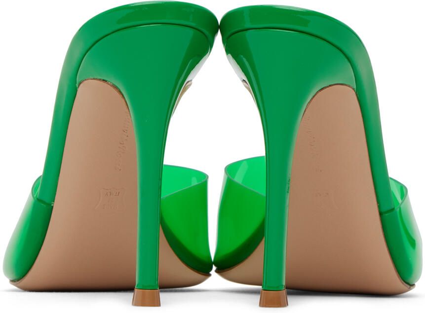 Gianvito Rossi Green Elle Heeled Sandals