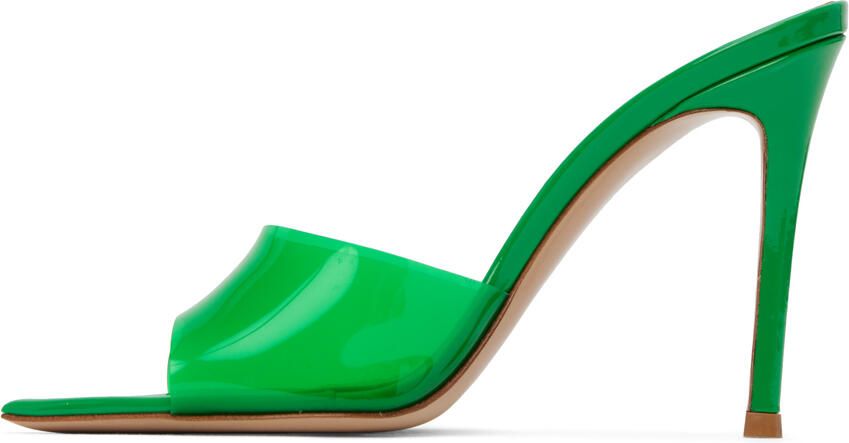 Gianvito Rossi Green Elle Heeled Sandals - Picture 3