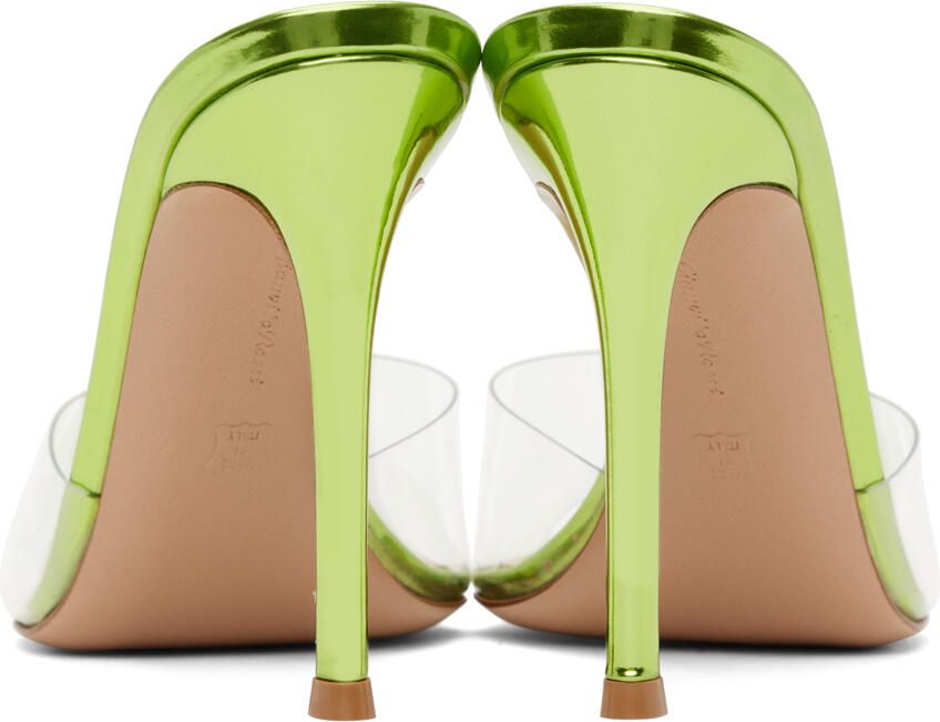 Gianvito Rossi Green Elle Heeled Sandals