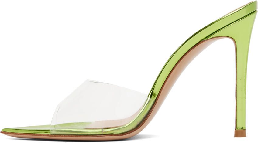 Gianvito Rossi Green Elle Heeled Sandals - Picture 3