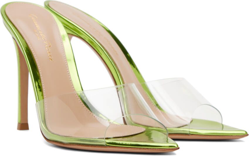 Gianvito Rossi Green Elle Heeled Sandals - Picture 2