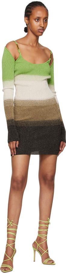 Gianvito Rossi Green Wrap Sandals - Picture 4