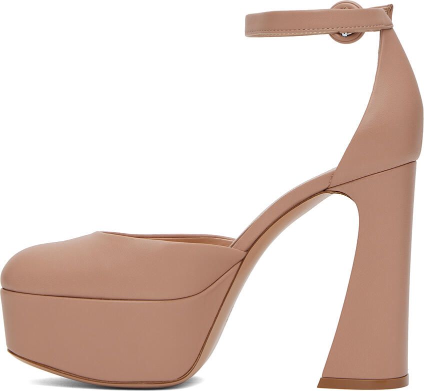 Gianvito Rossi Pink Holly D'Orsay Heels - Picture 3