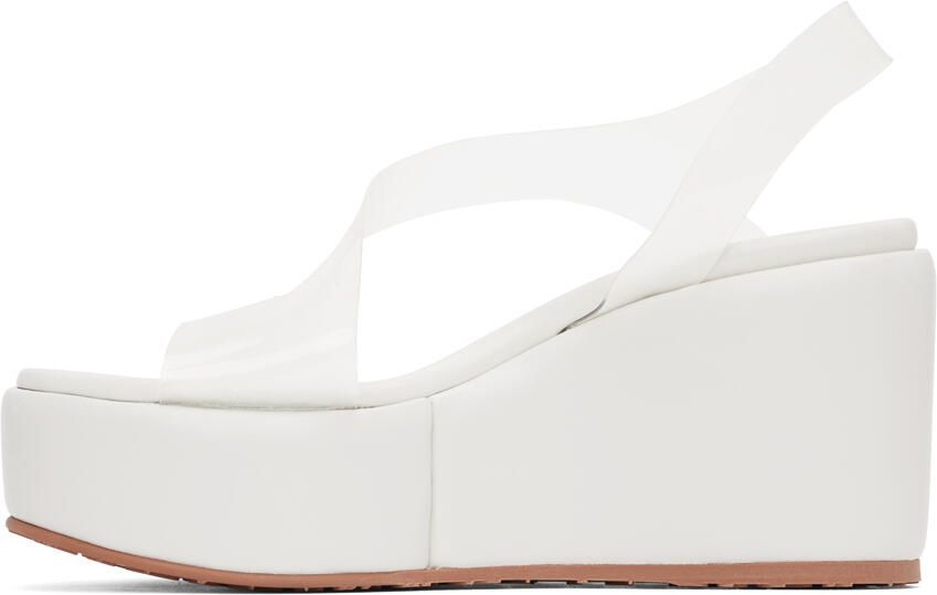 Gianvito Rossi Pink Metropolis 45 Wedge Sandals - Picture 3