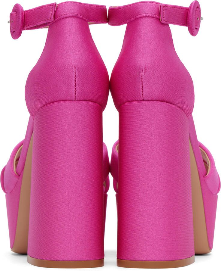 Gianvito Rossi Pink Sheridan Heeled Sandals - Picture 5