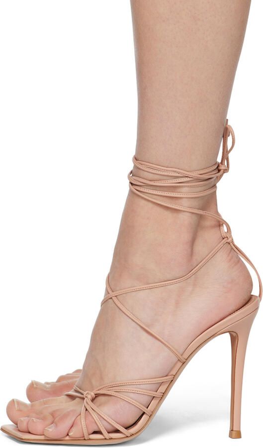 Gianvito Rossi Pink Sylvie Heeled Sandals - Picture 3