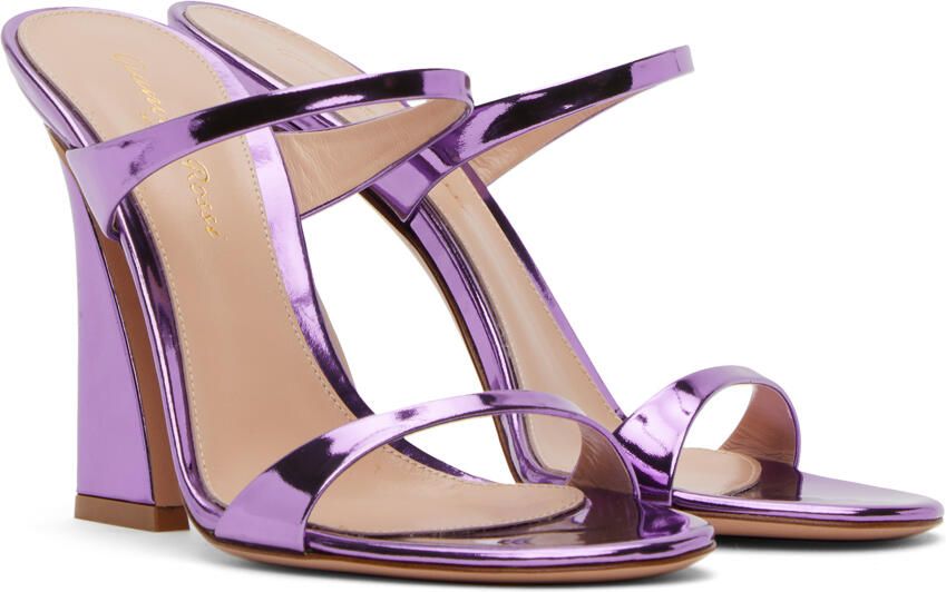 Gianvito Rossi Purple Aura Heeled Sandals - Picture 2
