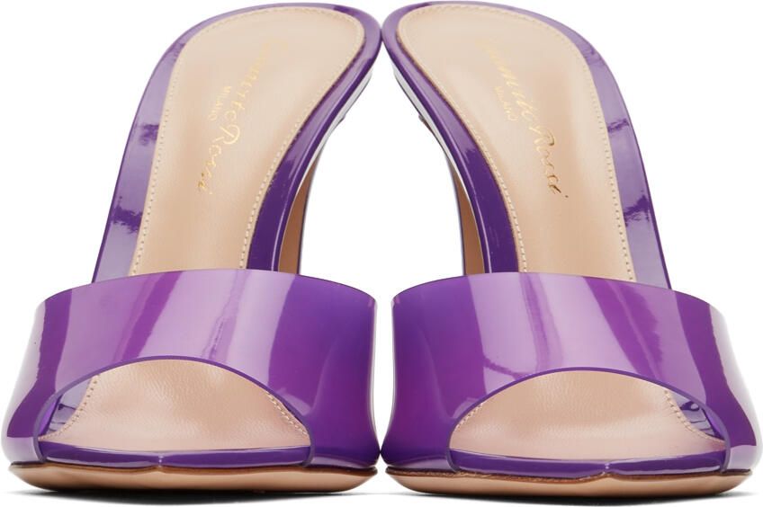 Gianvito Rossi Purple Elle 105 Heeled Sandals - Picture 3